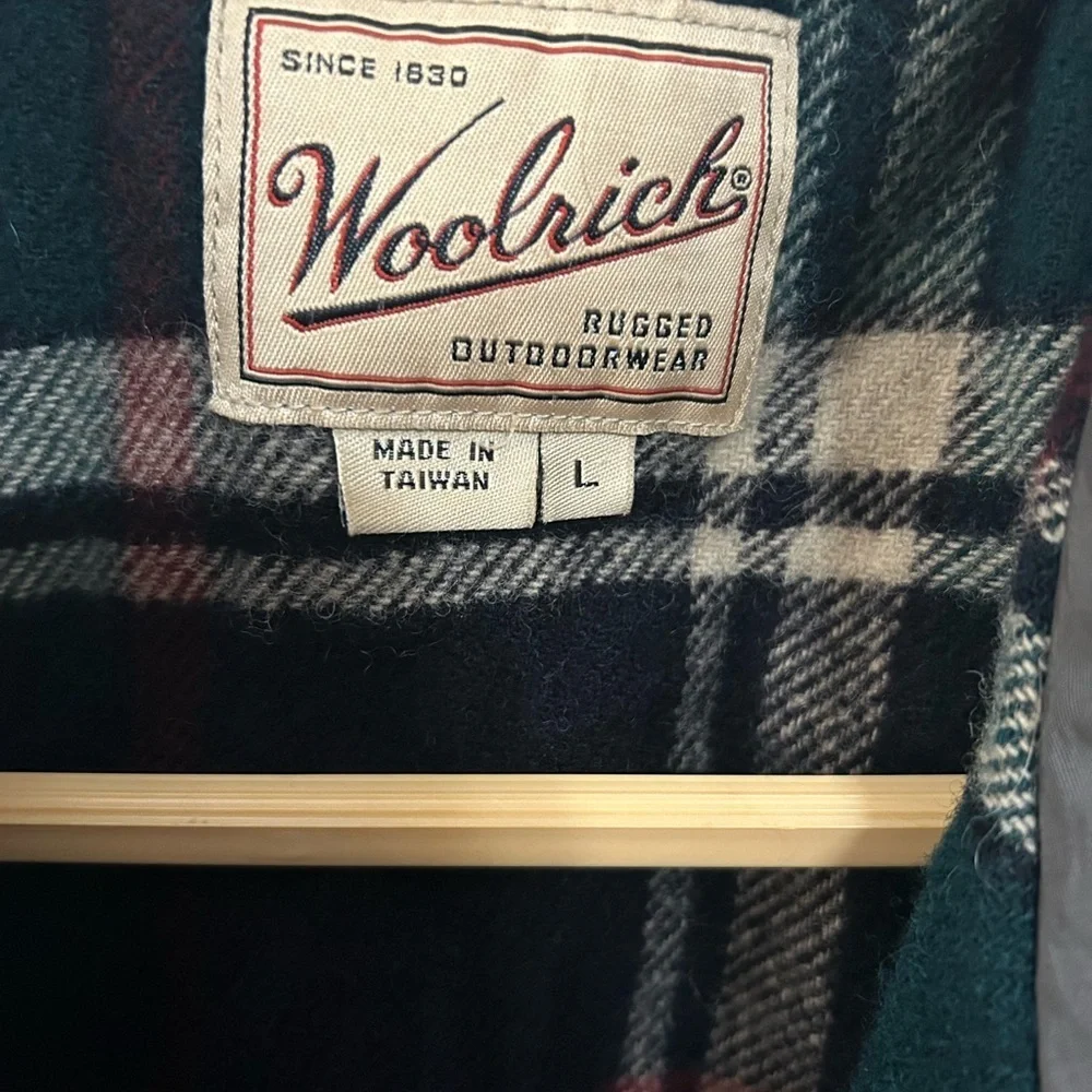 Vtg Woolrich Rugged Outdoor wear Men's Military Field Jacket - Wool Green Sz L - Picture 11 of 13